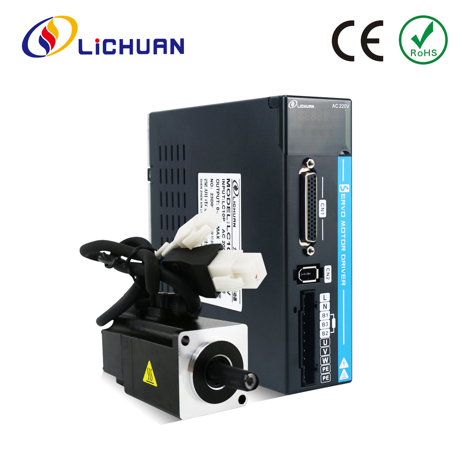 AC servo motor 100W 3000rpm 0.32nm 60mm flange ສໍາລັບ cnc