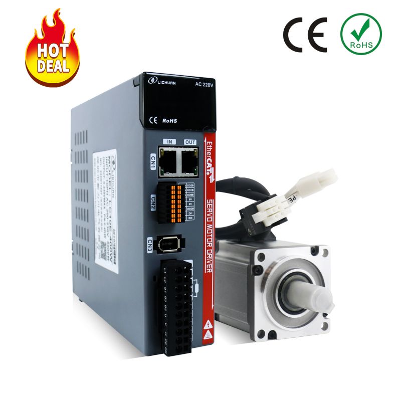 Ethercat AC Servo Motor 400W 3000rpm 1.27nm A ຊຸດ